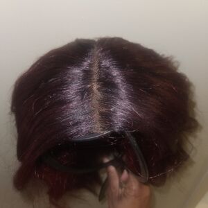 Elegant Burgundy Women's Wig